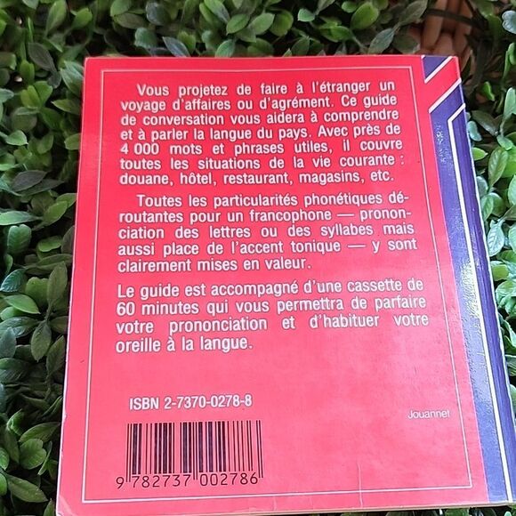Français Anglais Guide de Conversation Book Vintage 1987 Mini Travel Guide Book - Picture 3 of 9